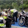Belasan motor pembalap liar diamaknan petugas Polres Kuningan.